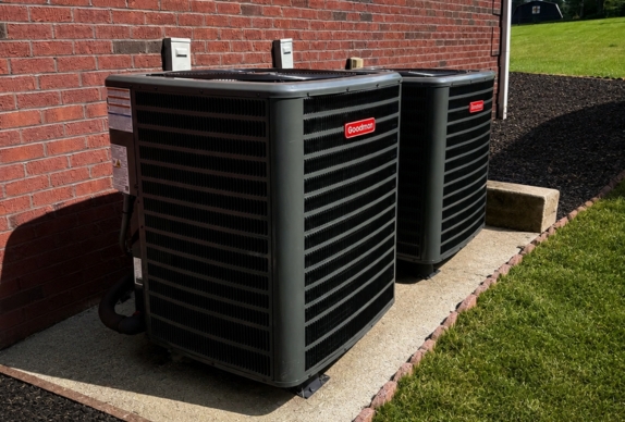 Two new HVAC units installed by Apex Solutions.